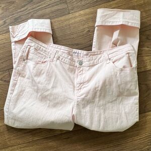 Style & Co. Women's Straight Leg Capri Jeans in Soft Pink Size 18W